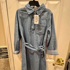 The Children's Place Blue Denim Casual Dress